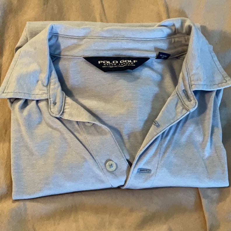 Polo Golf By Ralph Lauren Blue Short Sleeve Polo Long